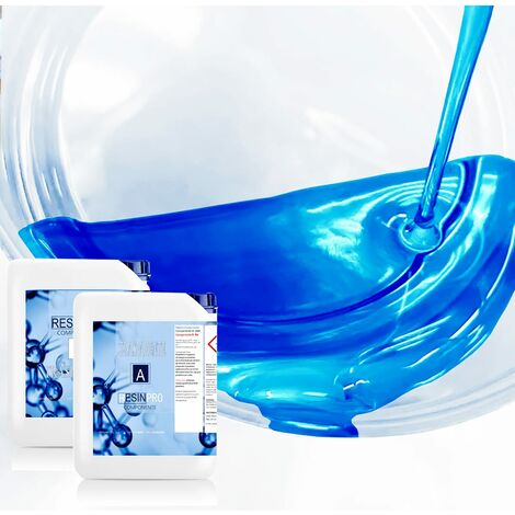 Résine époxy ultra transparente 8 kg – Effet eau cristalline – Pour créations artistiques et objets décoratifs – Résistante aux UV – Resin Pro