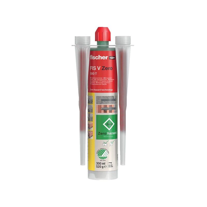 Résine pour scellement chimique fis v zero 300T cartouche de 300 ml vert Fischer