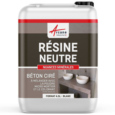 Résine neutre pour béton ciré - 4.5 L - ARCANE INDUSTRIES