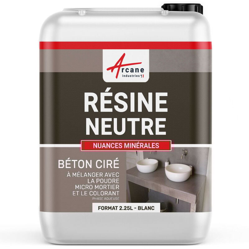 Arcane Industries - Résine neutre pour béton ciré resine neutre pour beton cire - 2.25 l