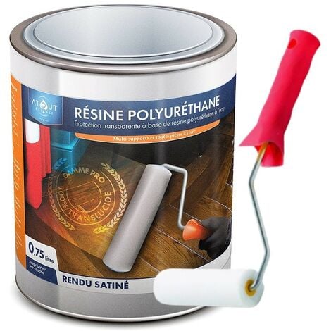 Résine polyuréthane 750ML ,incolore, multi-usages 2,5 litres - MAT