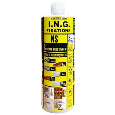 Résine scellement chimique NS Rapide beige 410ml Ing Fixations