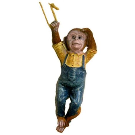 Résine Singe Déco Mur Jardin Clôture Extérieur Art Mural Jungle Cadeau B