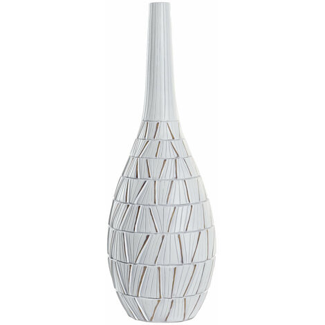 Résine Vase 18x18x50 weißes Harzmaterial mehrfarbige Farbfamilien -Vasen Details