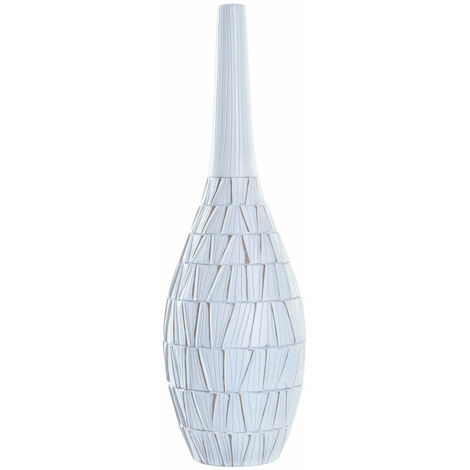 Résine Vase 19x19x60 weißes Harzmaterial mehrfarbige Farbfamilienfamilien Vasen Details