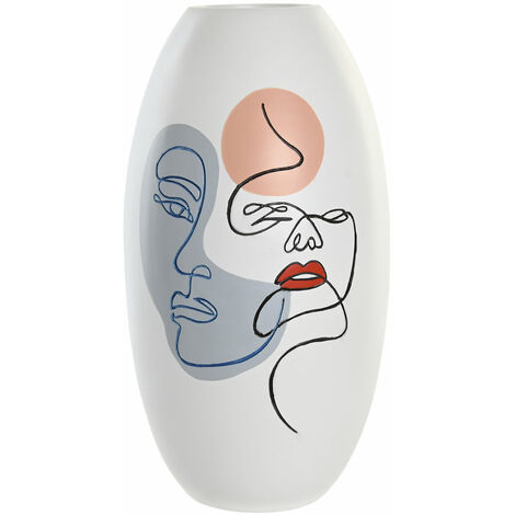 Résine Vase 20.5x20.5x38 Seiten abstrakter Harzmaterial Farbe Multicolor Vase Family Details