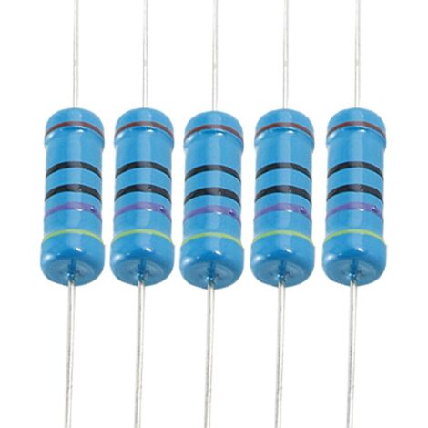 Résistance 560 Ω métallisée, lot de 50, 0,6 W, 1 %