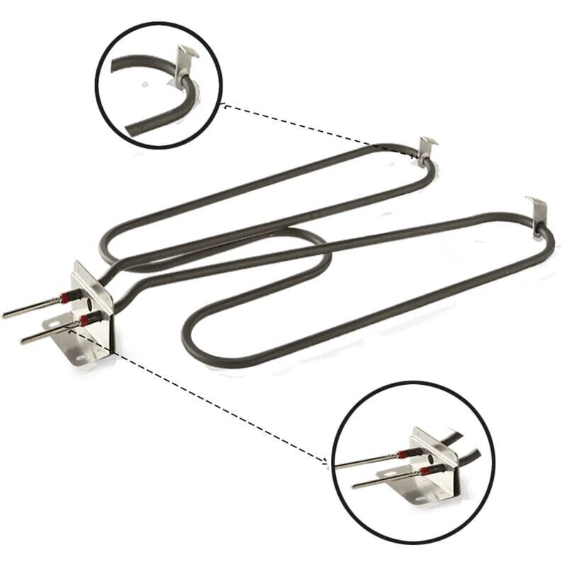 Résistance 66816 pour barbecues électriques Weber – 2200 w – 230 v – Pièce détachée – Compatible avec les barbecues Q240 – Q2400