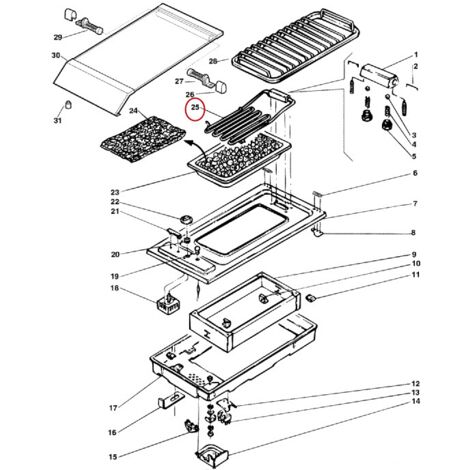 RESISTANCE BARBECUE 230V. 2400W POUR TABLE DE CUISSON ARISTON - C00045359