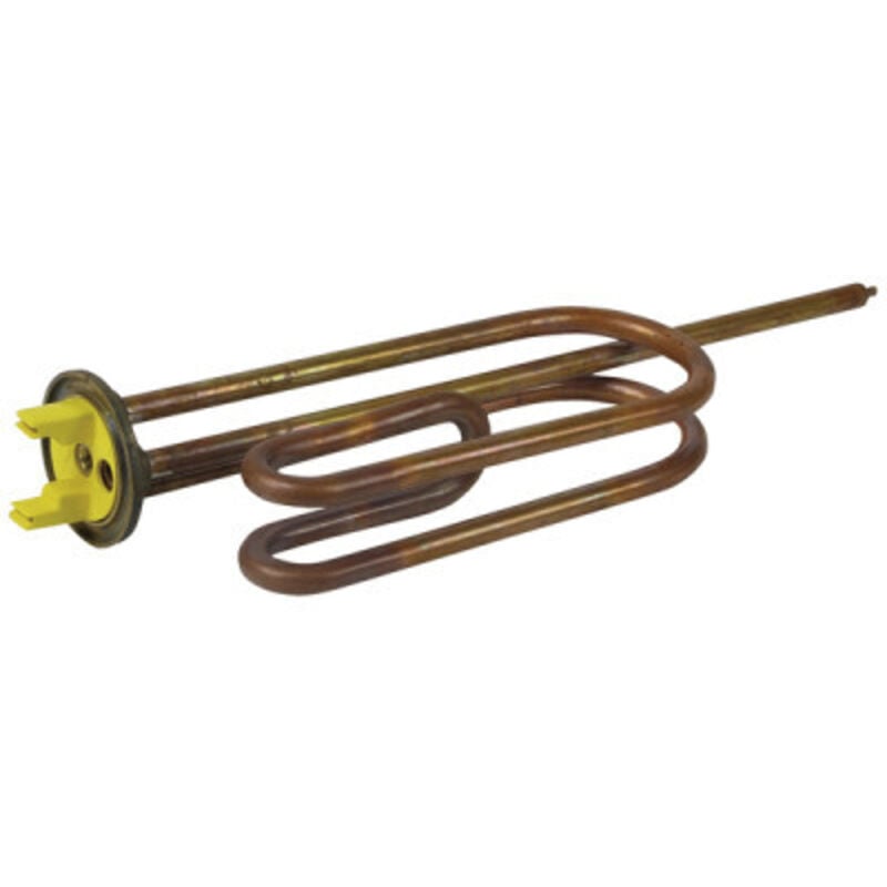 Résistance blindée à bride Ø48mm, pliée 2 fois 2200W mono l 80/160/180mm Diff pour Chaffoteaux : 60000689