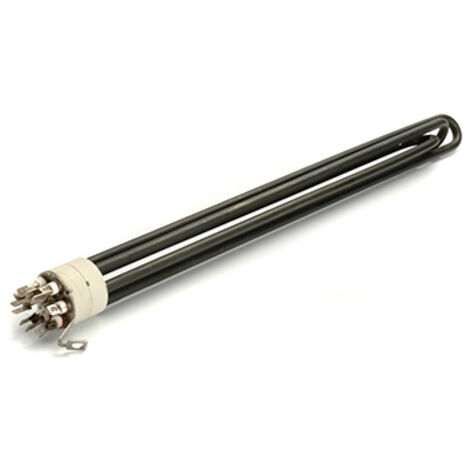 résistance blindée à sec type kreb, tous courants, ø: 40mm, puissance 2000w, l de canne: 460mm.