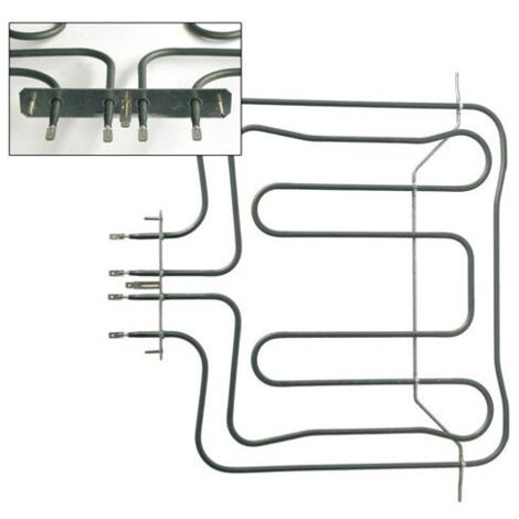 RÉSISTANCE DE VOÛTE 230V 1000 + 1700 W POUR FOUR SMEG