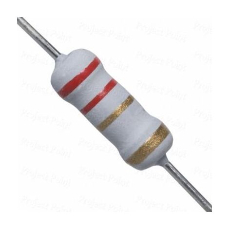 Résistance oxyde métallique 2,2 Ohm 2W 5% – Température de travail -55...155°C – Dimensions Ø5x12mm – Composant électronique – Te Connectivity