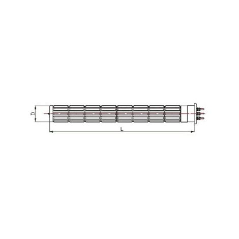 Resistance Steatite 2400 W Dia 47 Lg 455 98X0016 Pour CHAUFFE EAU