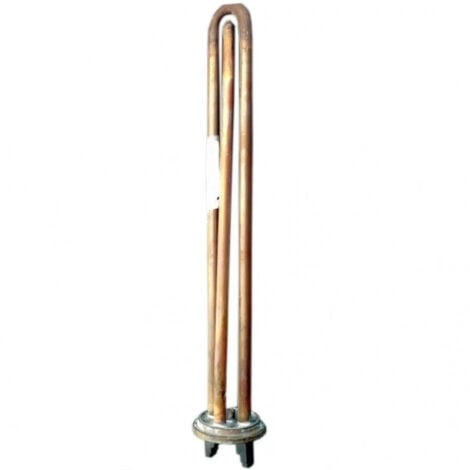 Résistance thermoplongeuse à bride ronde 1000W - 30 cm