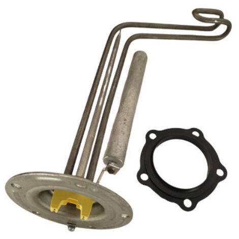 Résistance thermoplongeuse inox 2000W, 5 trous, coudée, ARISTON.
