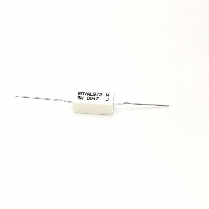 

Resistencia Bobinada 0R47 5W 5% Axial Medidas 10x9x22mm