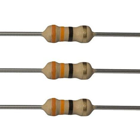 Resistencia Carbon 33R 1/2W Axial Medidas 3,2x9mm