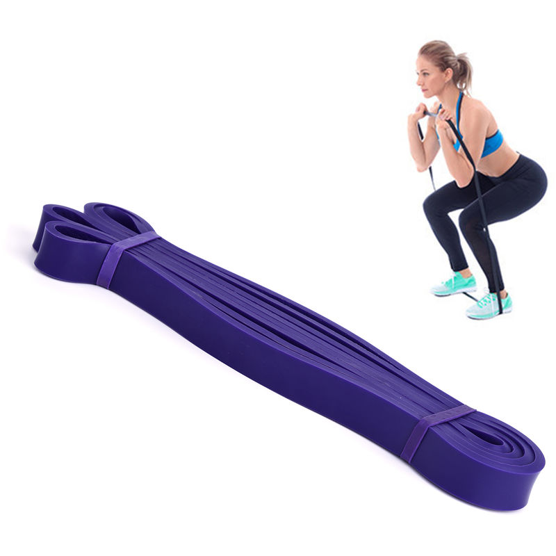 

Resistencia de bucle de la banda de latex natural tire hacia arriba Assist Banda Home Gym Fitness Yoga entrenamiento de la fuerza, purpura, 25-50lbs