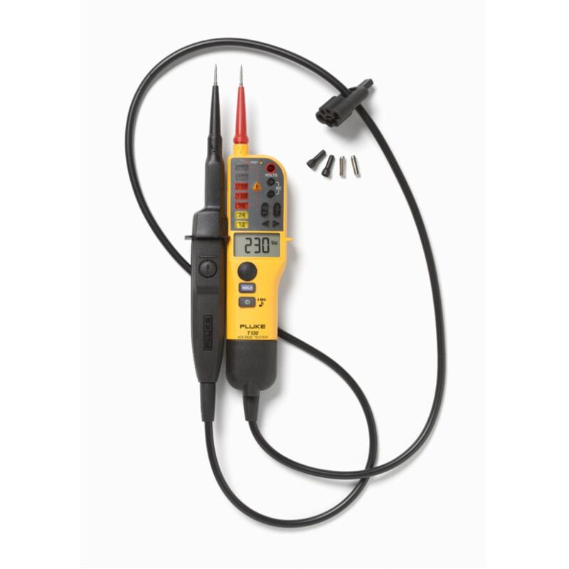 

Fluke - Comprobador de tensión y continuidad T150 / VDE con LCD con medición de resistencia conmutable