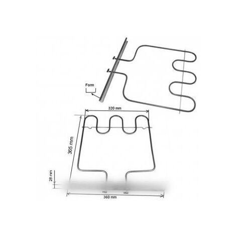 Resistencia zÃ³calo 1000W C00016435, 482000025973 ARISTON HOTPOINT
