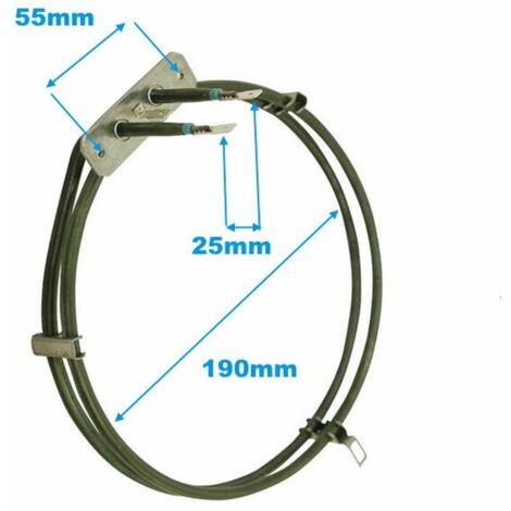RESISTENZA CIRCOLARE FORNO VENTILATORE BEKO ARCELIK 203MM