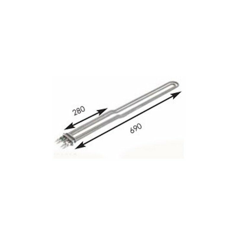 Reporshop - Resistenza girbau 321018 L-690 mm + termofusibile 7200W 230V
