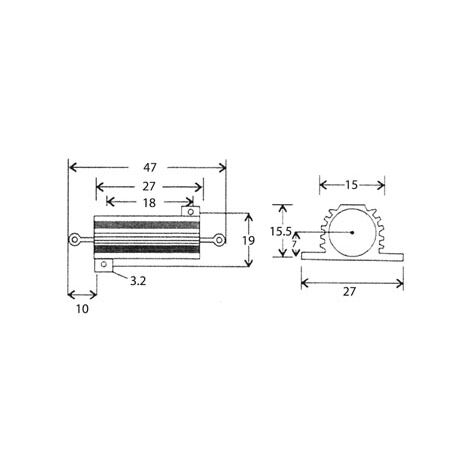 RESISTOR 25W 15E