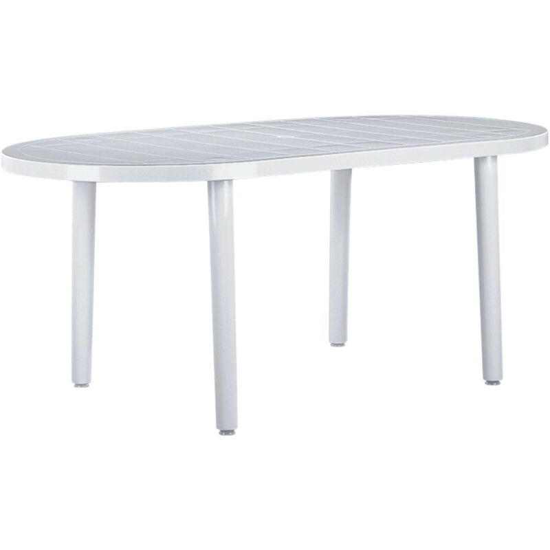 BRAVA 180x90 Table pour Jardin Extérieur jusqu'à 6 personnes avec trou pour parasol et protection UV | pour extérieur, salle à manger, terrasse ou