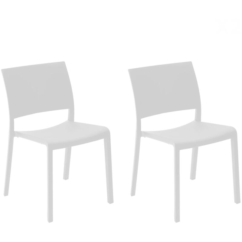 Fiona Chaise Intérieur, Extérieur Set 2 Blanc - Resol