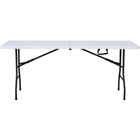 resol grupo Easy 180 Tavolo Pieghevole, Bianco, 180x75