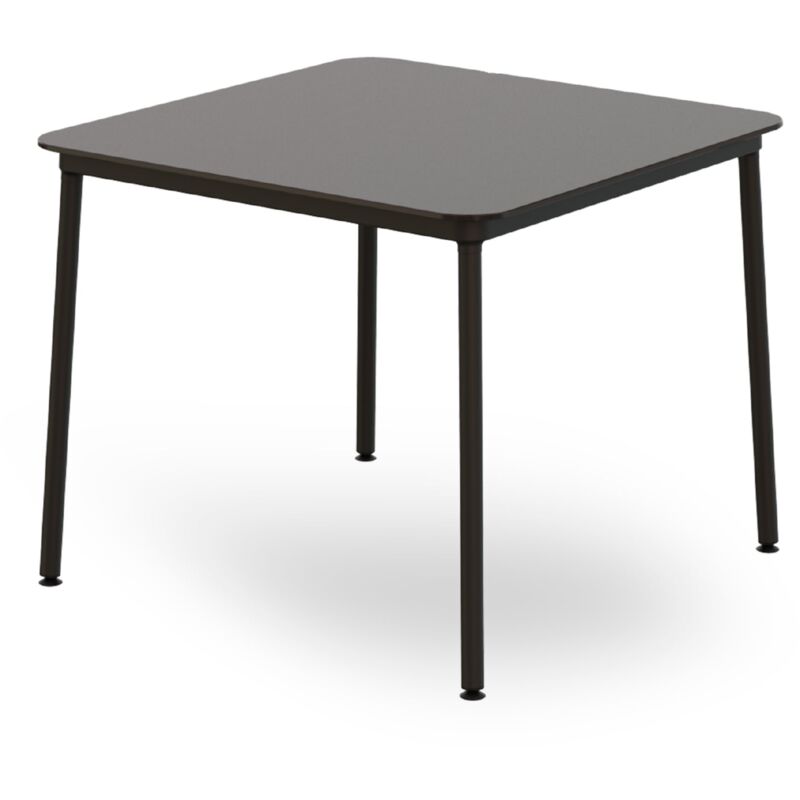 Hub Table Carrée Intérieure, Extérieure 90x90 Noir - Resol