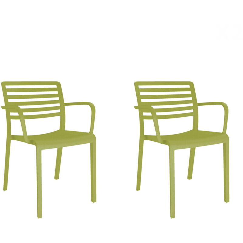 Resol LAMA Fauteuil Intérieur, Extérieur Set 2 Vert Olive Resol LAMA Fauteuil Intérieur, Extérieur Set 2 Vert Olive