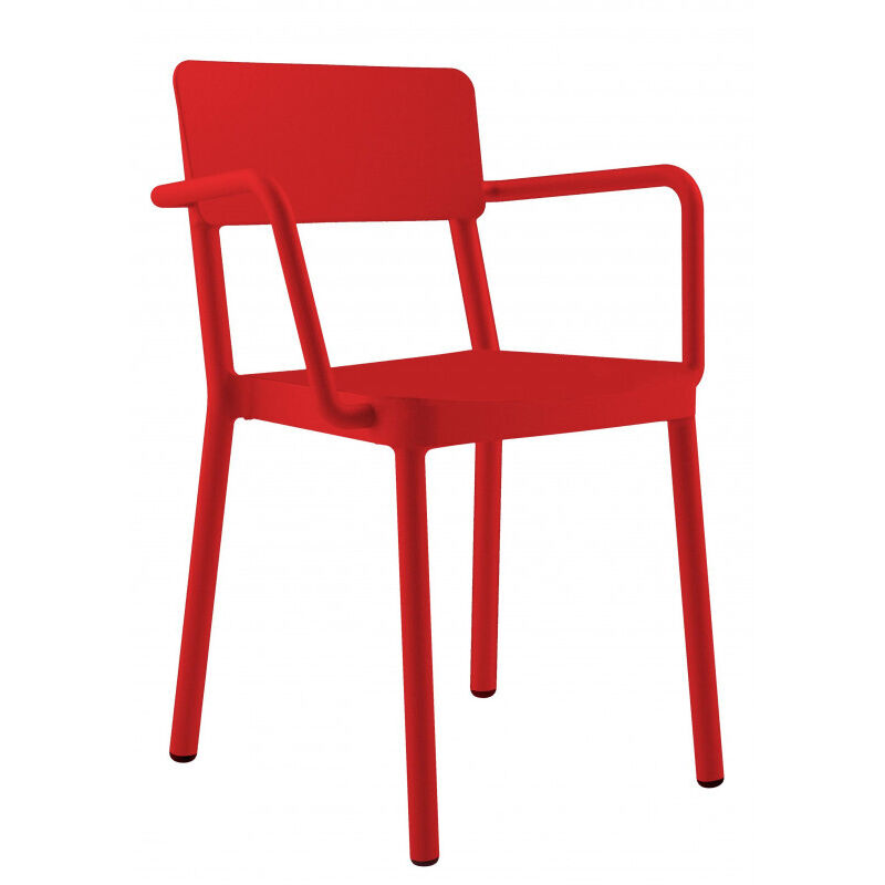 Resol - lisboa Fauteuil Intérieur, Extérieur Rouge - Set 4