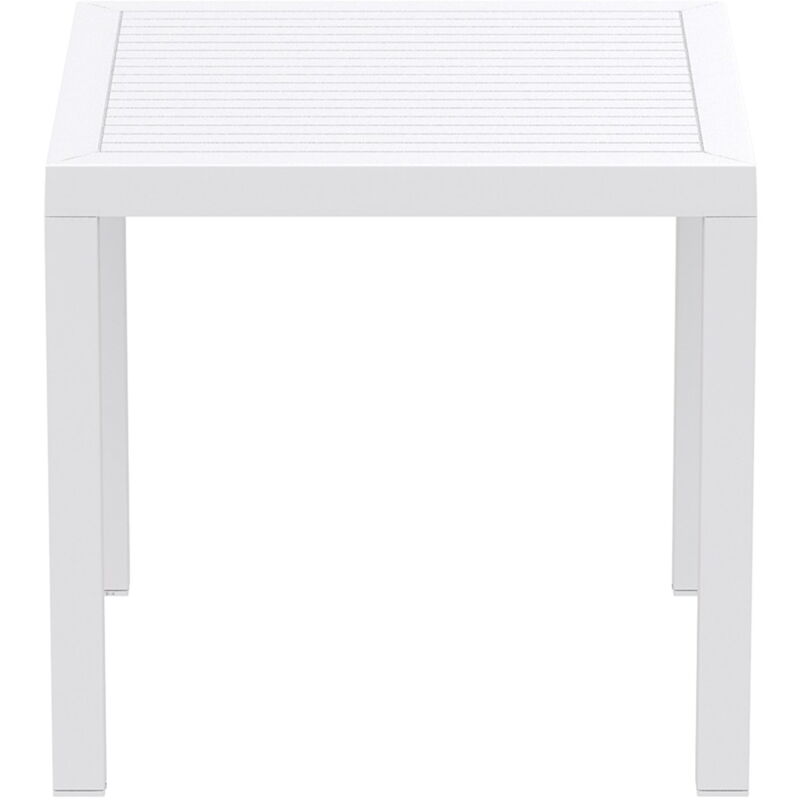 

mesa cuadrada 80x80 de jardín exterior Arctic - color blanco - Resol