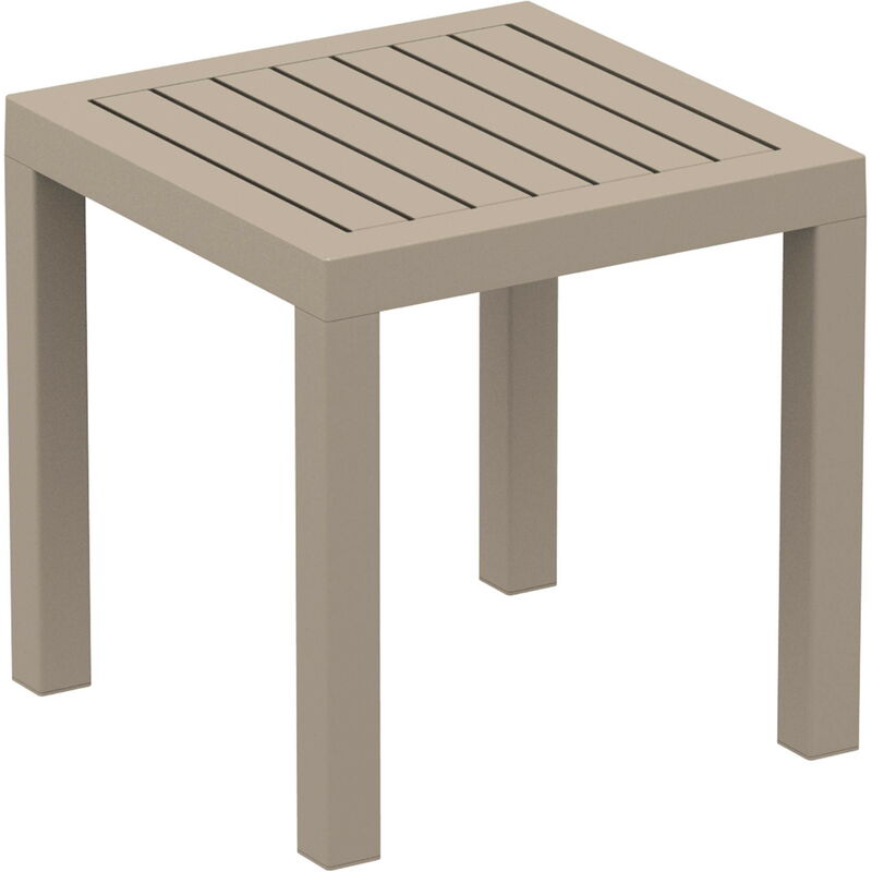 

mesa auxiliar cuadrada 45x45 para interior, exterior, jardín Ocean - color arena - Resol