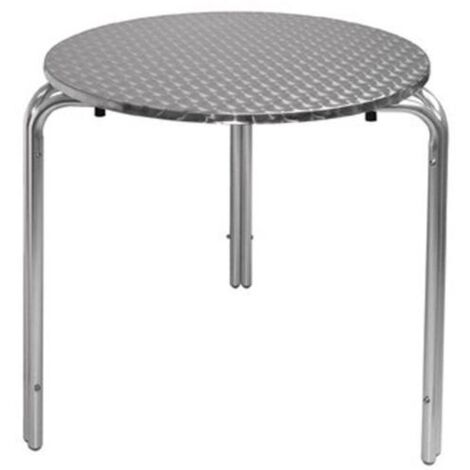 RESOL mesa contract ola 60 cm , Mesa contract ola 60cmMarca: ResolMesa apilable redonda para exteriorEstructura tubular, Ø 28 x 2 mm de grosor, de aluminio anodizado br