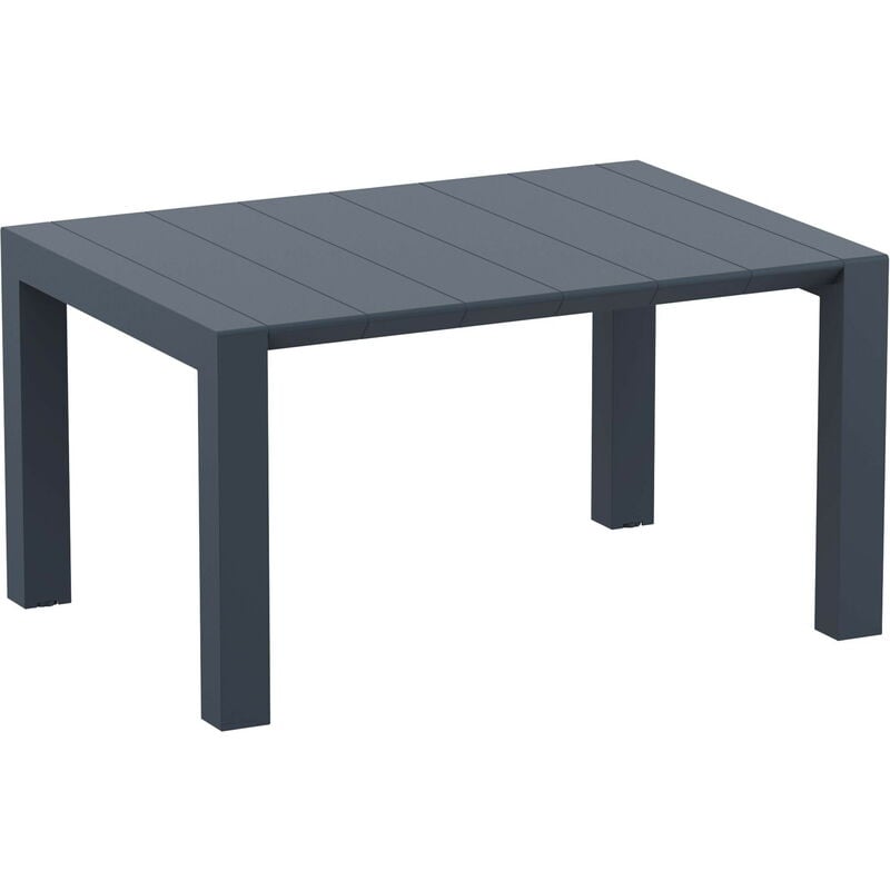 

mesa de jardín exterior rectangular extensible Vegas 100x100/140 - color gris oscuro - Resol