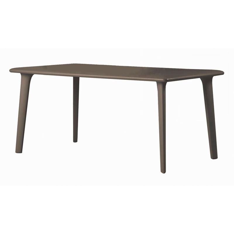 

mesa de jardín exterior rectangular New Dessa 160x90 - color chocolate - Resol