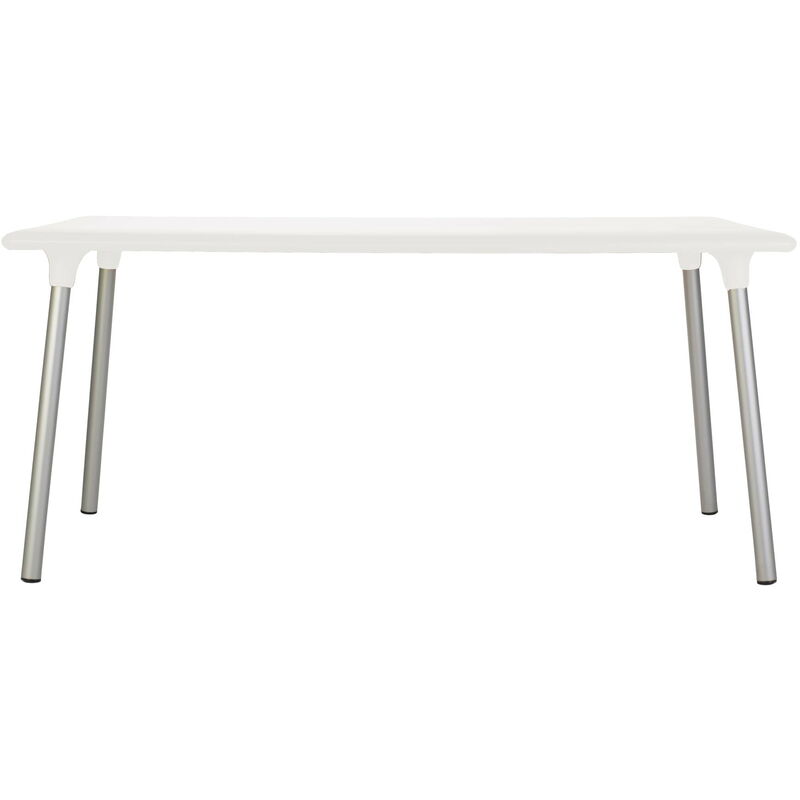 

mesa de jardín exterior rectangular New Flash 160x90 - color blanco - Resol