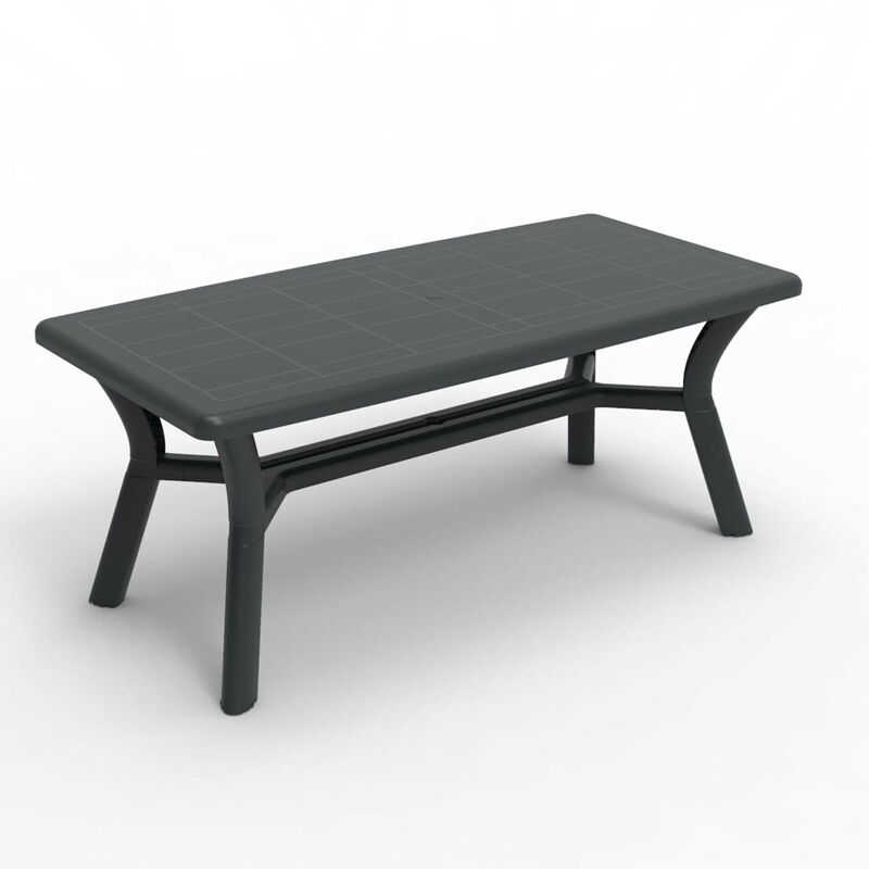 

mesa de jardín exterior rectangular Orquidea 180x90 - color antracita - Resol
