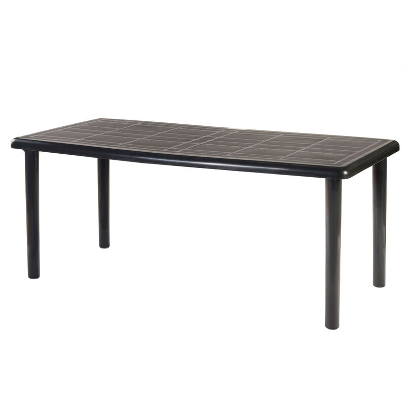 

mesa de jardín exterior rectangular Sevilla 180x90 - color antracita - Resol