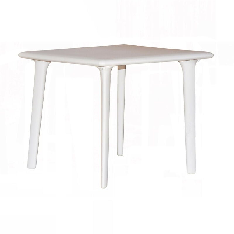 Resol - dessa Table Carrée Intérieure, Extérieure 90x90 Blanc
