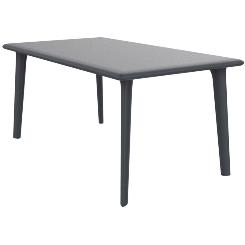 Resol DESSA Table Rectangulaire Intérieur, Extérieur 160x90 Gris Foncé Resol DESSA Table Rectangulaire Intérieur, Extérieur 160x90 Gris Foncé