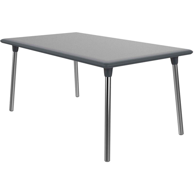 Resol - new flash Table Rectangulaire Intérieur, Extérieur 160x90 Gris Foncé - Gris Foncé