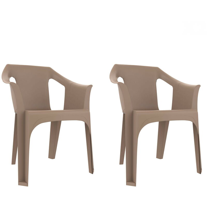 

resol set de 2 sillones de jardín exterior Cool - color arena