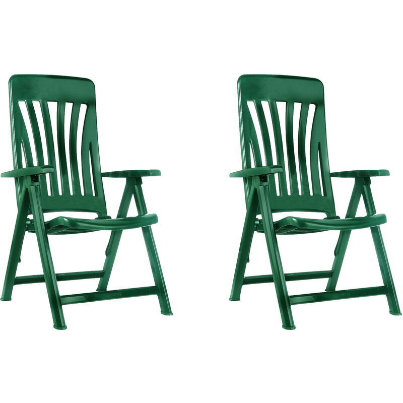 

set de 2 sillones de jardín exterior Blanes - color verde oscuro - Resol