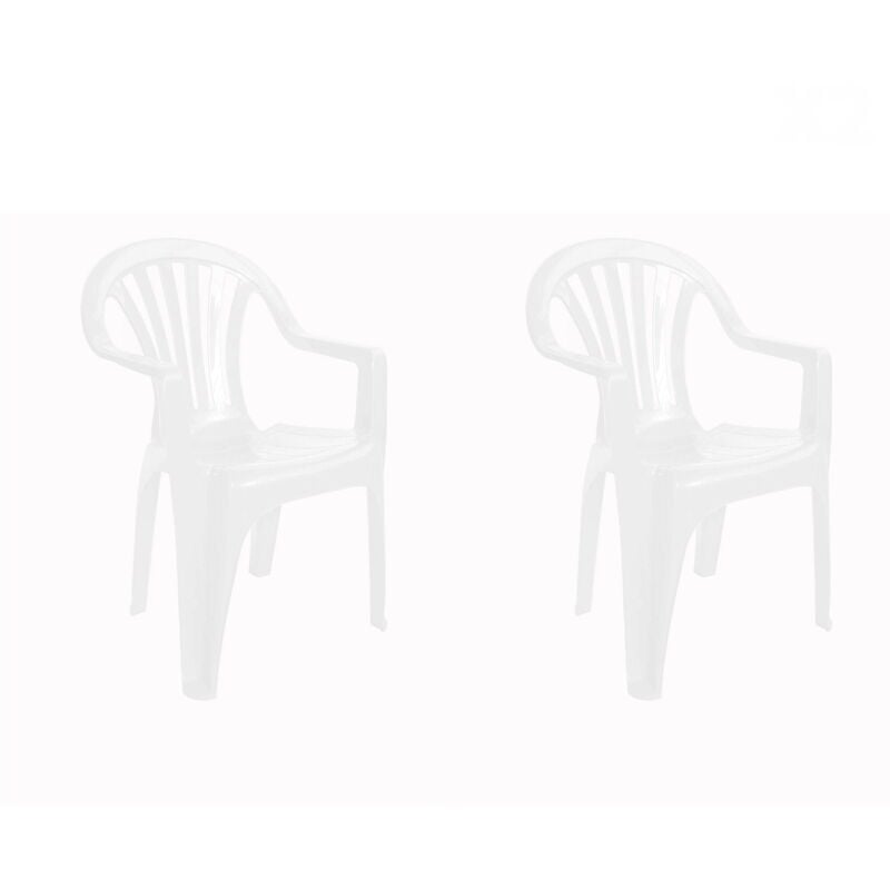 

set de 2 sillones de jardín exterior Nuevo Pals - color blanco - Resol