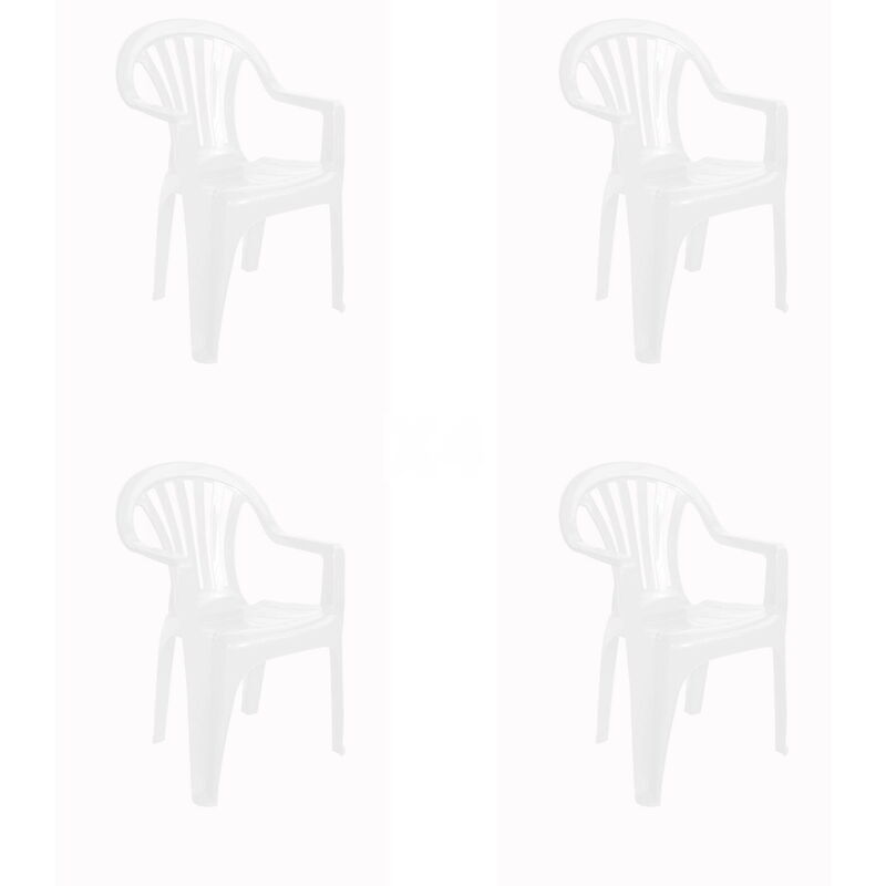 

resol set de 4 sillones de jardín exterior Nuevo Pals - color blanco