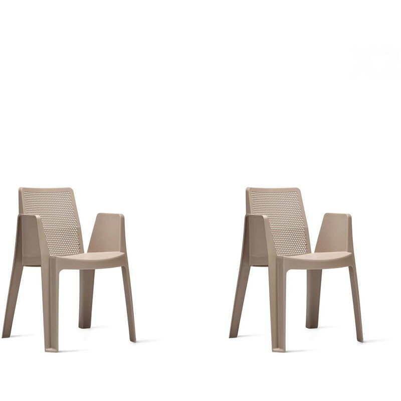 

resol set de 2 sillones de jardín exterior Play - color arena